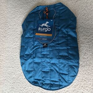 Kurgo Loft Jacket for Dogs Coastal Blue/Orange Winter Coat Medium M